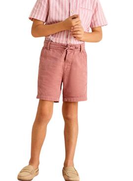 Bermuda Mayoral Leinen in Rosa gewaschen für Jungen