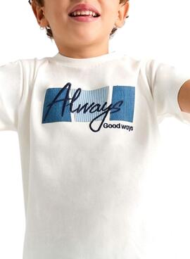 T-shirt Mayoral Always weiß für Jungen