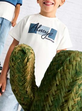T-shirt Mayoral Always weiß für Jungen