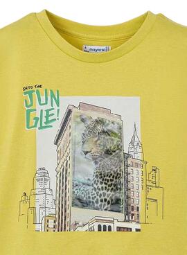 T-Shirt Mayoral Lenticular Gelb für Jungen