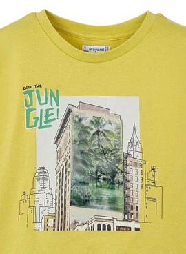 T-Shirt Mayoral Lenticular Gelb für Jungen