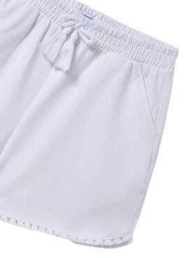 Kurze Hose Mayoral Basic weiß für Mädchen