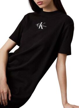 Kleid Calvin Klein Jeans Monolog schwarz für Damen