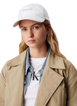 Kappe Calvin Klein Jeans Printed weiß für Damen