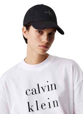Schwarze Calvin Klein Jeans Printed Mütze für Damen.