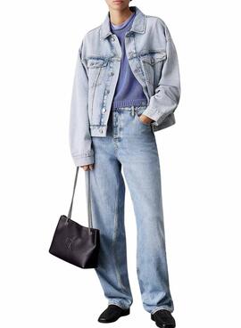 Tasche Calvin Klein Jeans Chain Schwarz für Damen