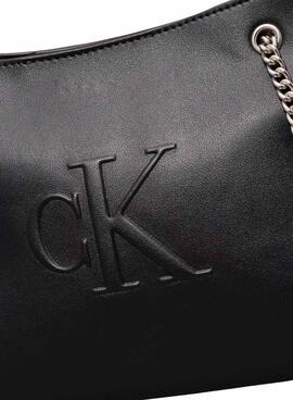Tasche Calvin Klein Jeans Chain Schwarz für Damen