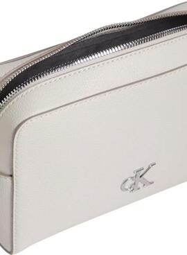Umhängetasche Calvin Klein Jeans Kamera weiß für Damen.