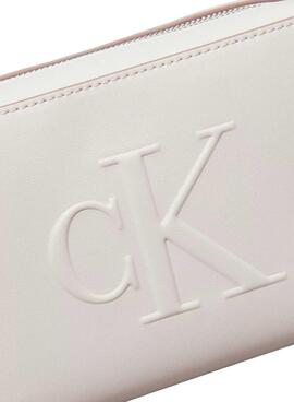 Handtasche Calvin Klein Jeans Sculpted Kamera weiß für Damen