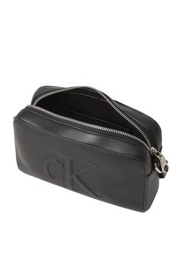 Handtasche Calvin Klein Jeans Sculpted Camera schwarz für Damen