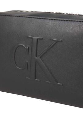 Handtasche Calvin Klein Jeans Sculpted Camera schwarz für Damen