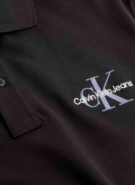 Polo Calvin Klein Jeans Monolog schwarz für Herren