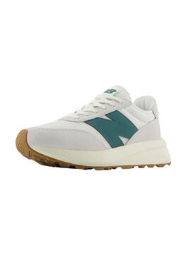 Turnschuhe New Balance 370 CC in Weiß und Grün für Herren und Damen