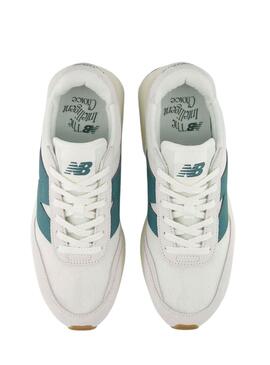 Turnschuhe New Balance 370 CC in Weiß und Grün für Herren und Damen