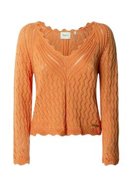 Pullover Pepe Jeans Olya orange für Frauen