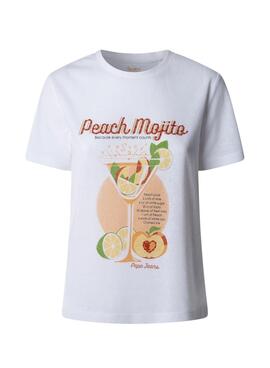 T-shirt Pepe Jeans Viola weiß für Damen