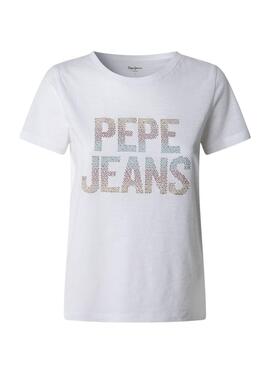 T-Shirt Pepe Jeans Victoria in Weiß für Frauen