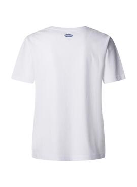T-Shirt Pepe Jeans Venusa in Weiß für Frauen