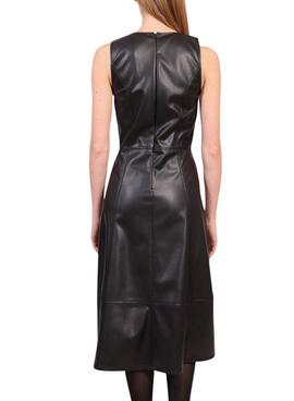 Kleid Naf Naf Schwarzes Kunstleder von für Frauen