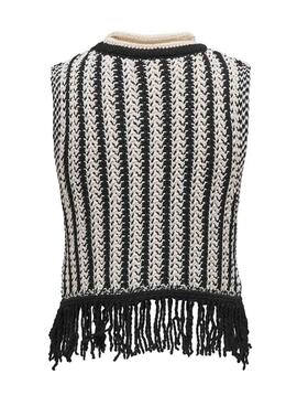 Top Only Laina in Schwarz-Weiß für Damen.