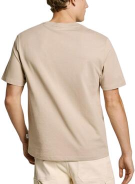 T-Shirt Pepe Jeans Dumas beige für Herren