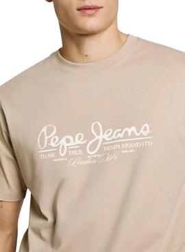 T-Shirt Pepe Jeans Dumas beige für Herren