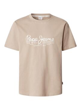T-Shirt Pepe Jeans Dumas beige für Herren