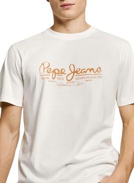 T-Shirt Pepe Jeans Dumas weiß für Männer