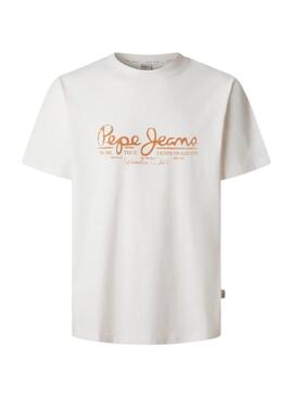 T-Shirt Pepe Jeans Dumas weiß für Männer