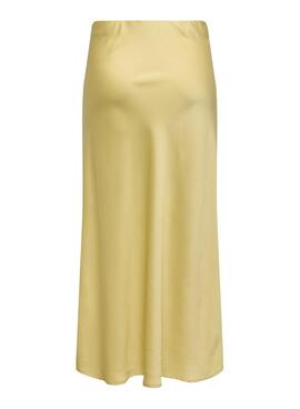 Rock Only Chigo Satin Gelb für Damen