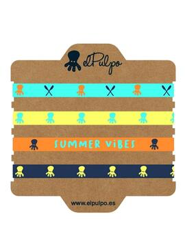 Das Armbandset El Pulpo Summer Vibes in mehreren Farben