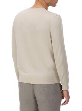 El Pulpo Basic Logo Beige Pullover für Männer