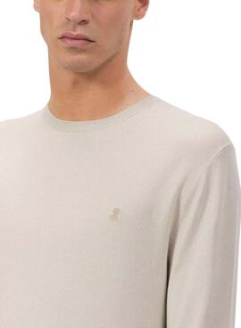El Pulpo Basic Logo Beige Pullover für Männer