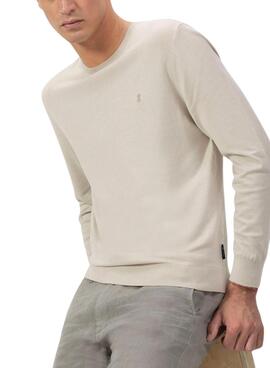El Pulpo Basic Logo Beige Pullover für Männer