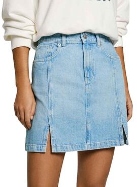 Rock Pepe Jeans Schlitz Denim für Frauen