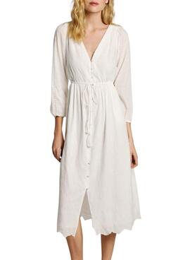 Kleid Pepe Jeans Deepty weiß für Frauen
