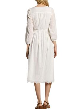 Kleid Pepe Jeans Deepty weiß für Frauen