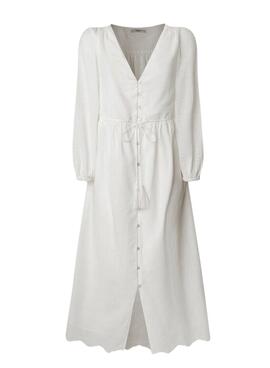 Kleid Pepe Jeans Deepty weiß für Frauen