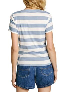 T-Shirt Pepe Jeans Jinx blau für Frauen