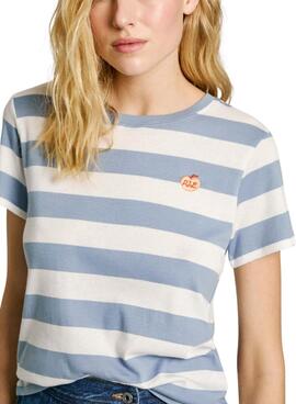 T-Shirt Pepe Jeans Jinx blau für Frauen