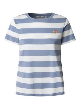 T-Shirt Pepe Jeans Jinx blau für Frauen
