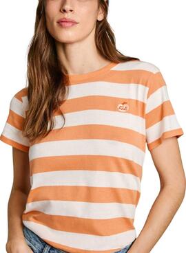 T-shirt Pepe Jeans Jinx orange für Frauen