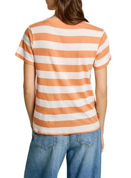 T-shirt Pepe Jeans Jinx orange für Frauen