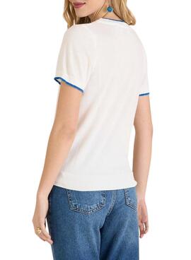 Strickshirt Naf Naf weiß für Frauen