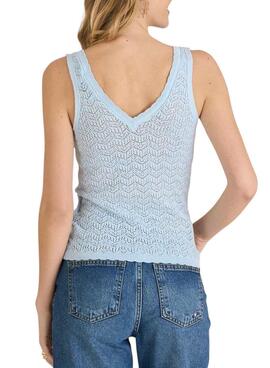 Stricktop Naf Naf hellblaues für Frauen