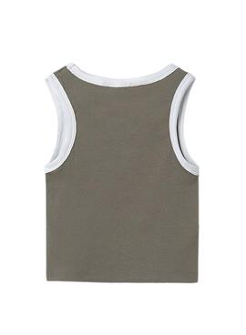 Tanktop Mayoral mit grünem Stickerei für Mädchen