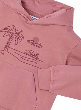 Sweatshirt Mayoral bestickt in Rosa für Mädchen
