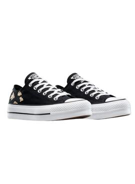 Sneakers Converse Chuck Taylor All Star Plattform Animal Print Schwarz für Frauen
