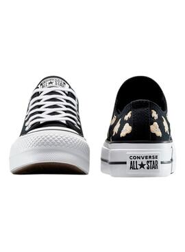 Sneakers Converse Chuck Taylor All Star Plattform Animal Print Schwarz für Frauen