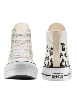 Sneakers Converse Chuck Taylor All Star Lift beige leopard für Frauen